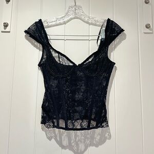Lioness Some Like it Hot Lace Corset NWOT